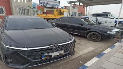  پایان سرعت‌نمایی در قم؛ دو خودرو پرخطر زمین‌گیر شدند