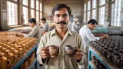  فرآیند تولید صنعتی ماگ در پاکستان (فیلم)
