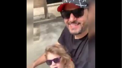  موتورسواری سام درخشانی با دختر بانمکش (فیلم)