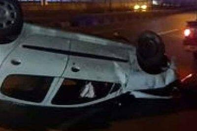  تصادف سنگین پژو ۲۰۶ در بزرگراه یادگار امام