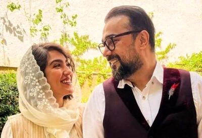  سپند امیرسلیمانی و مونا کرمی مشکی‌پوش شدند