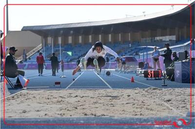  اولین پرش فاطمه محیطی زاده در ادامه رقابت های هفتگانه در بازی های کشورهای اسلامی