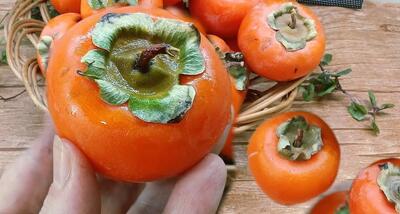  یکبار با این روش خرمالو بخور انگشتانم باهاش میخوری با مواد ساده و دستوری آسان!