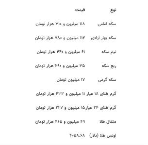  عکس / قیمت طلا و سکه امروز ۲۹ آبان‌ماه ۱۴۰۴ | اقتصاد24