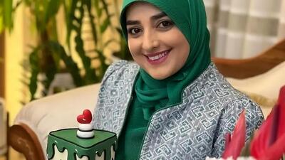  هدیه عاشقانه ستاره سادات قطبی برای شوهرش؛ سینی چایی جذاب و مجلسی!