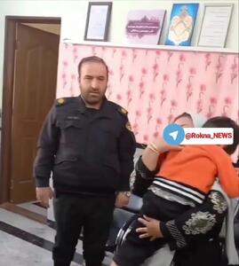  آغوش گرم خانواده، هدیه پلیس به کودک گمشده پارس آبادی + فیلم