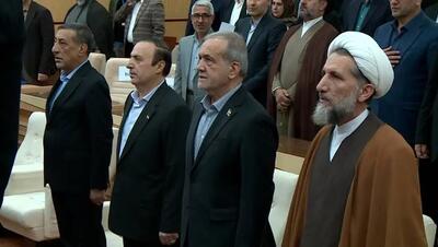  افتتاح ۳ طرح و امضای ۲ تفاهم‌نامه کلان با پزشکیان در قزوین