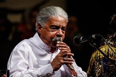  خالو قنبر راستگو نوازنده مشهور نی جفتی هرمزگان از بیمارستان مرخص شد