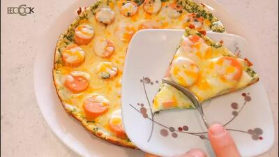  غذای ساده و متفاوت و آسان / سوسیس تخم مرغ