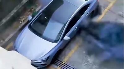  لحظه هولناک انفجار خودروی چینی