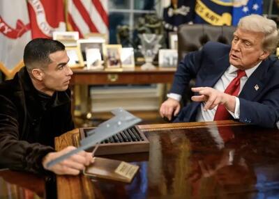  روپایی زدن رونالدو و ترامپ در کاخ سفید! (عکس)