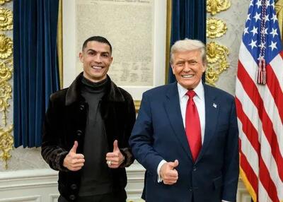  نماینده پرتغال نه، رونالدو با لباس عربستان در کاخ سفید!