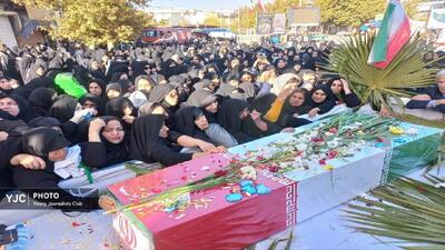  تشییع و استقبال بی‌نظیر کوهدشتی‌ها از لاله‌های فاطمی + فیلم
