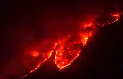  فیلم نزدیک از آتش سوزی در جنگل هیرکانی