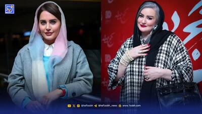  عصر سینما | حضور زن و شوهری الناز شاکردوست و نعیمه نظام‌دوست در اکران فیلم کج پیله