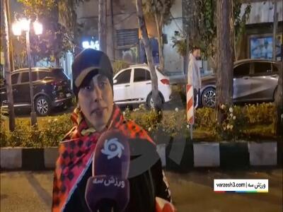  صحبت هواداران نساجی پس از پابان مقابل سابپا