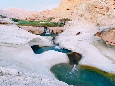  آبشار زیبای روستای باغویه بندرلنگه هرمزگان