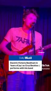  اجرای زنده پسر بکهام!