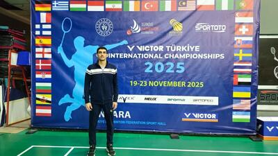  علی حیاتی راهی مرحله نیمه‌نهایی بدمینتون فیوچر سریز ویکتور ترکیه شد