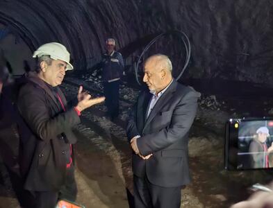  بازدید سرزده و شبانه استاندار مازندران از تونل مکارود
