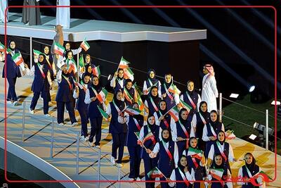  لحظاتی از رژه تیم ایران در مراسم اختتامیه ششمین دوره بازی‌های همبستگی کشورهای اسلامی