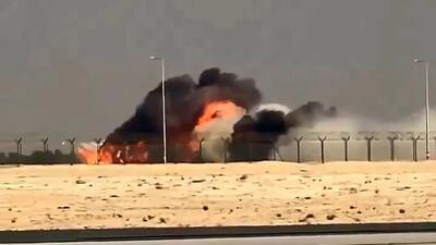  سقوط جنگنده هندی در نمایش هوایی دبی + فیلم