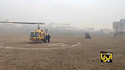  ببینید| ورود بالگردهای ارتش به مازندران برای مهار آتش‌سوزی جنگل‌های چالوس