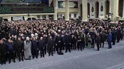  اولین شب مراسم عزادارای ایام شهادت حضرت زهرا(س) با حضور رهبر انقلاب