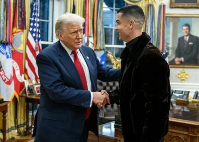  تصویر؛ توضیح ترامپ به کریستیانو  رونالدو از بمباران مراکز هسته‌ای ایران