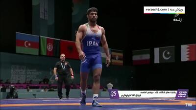  ببینید؛ قهرمانی یونس امامی و کسب مدال طلا وزن ۷۴ / کشورهای اسلامی