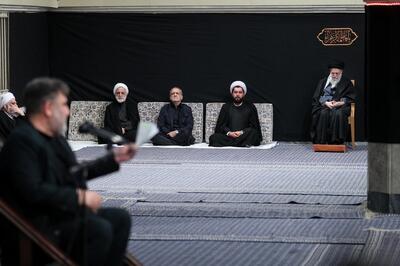  برگزاری مراسم عزاداری ایام شهادت حضرت فاطمه با حضور رهبر انقلاب