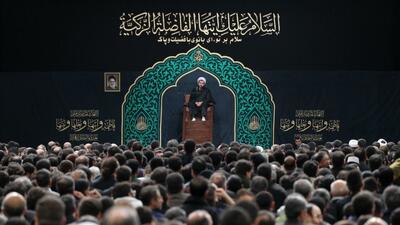  فیلم/ شب اول مراسم عزاداری فاطمیه با حضور رهبر انقلاب در حسینیه امام خمینی(ره)