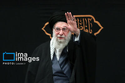  نخستین شب عزاداری ایام فاطمیه با حضور رهبر انقلاب