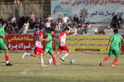  برتری تیم فوتبال نونهالان نوین فولاد یزد مقابل هاکان کرمانشاه + فیلم