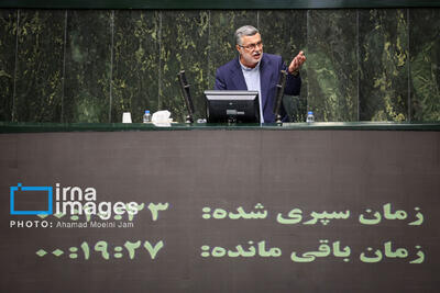  حضور وزیر بهداشت در صحن علنی مجلس/ رسیدگی به گزارش مربوط به فرونشست زمین