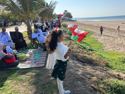  شادی مردم عمان در  جشن ملی این کشور