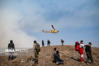  اعزام سه فروند بالگرد وزارت دفاع برای کمک به اطفای حریق جنگل‌های شمال