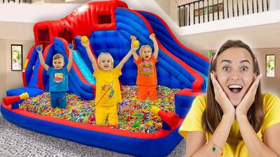  برنامه کودک جدید ولاد و نیکی | چالش استخر توپ | سرگرمی کودک