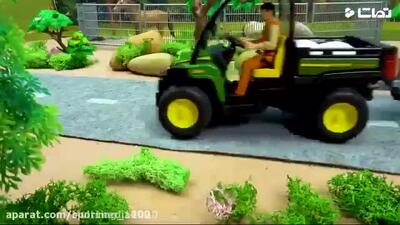  کارتون ماشین بازی بیبو بیبو | تصادف ماشین و موتور هیجان انگیز