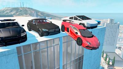  کارتون ماشین بازی جدید | سقوط ماشین بازی طولانی