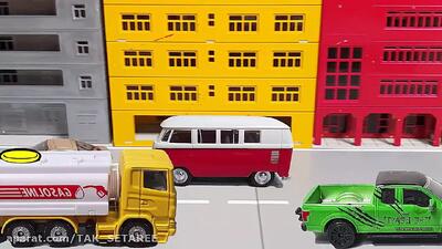  کارتون ماشین بازی جدید | سقوط سنگ روی ماشین