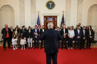  دیدار ترامپ با گروگان‌های پیشین اسرائیلی در کاخ سفید