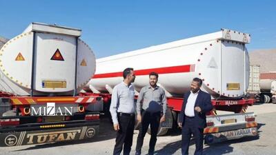  دو تریلر تانکردار حامل ۷۰ هزار لیتر سوخت قاچاق در شهرستان حاجی‌آباد استان هرمزگان توقیف شد