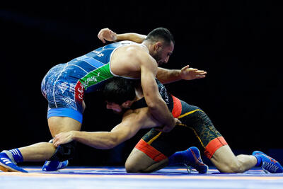  طلای ارزشمند آذرپیرا پس از شکست قهرمان جهان + فیلم