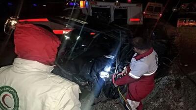  ۵ کشته و مصدوم در تصادف خونین پراید با تریلی در زرندیه