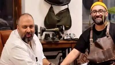  فیلم/تعریف و تمجید علی اوجی از باجناق کفاشش هنگام کفش خریدن؛ 8 ساله با هم دوستیم ولی یک ساله که با هم باجیم!