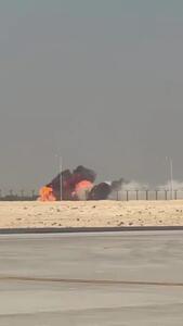  سقوط جنگندهٔ Tejas هند هنگام اجرای نمایش هوایی در نمایشگاه دبی