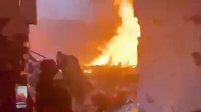  فلیم لحظه انفجار مرگبار در فیصل آباد پاکستان با 17 کشته