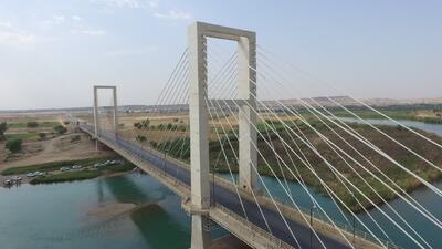  پل کابلی شهید بهرامی شوشتر مسدود شد