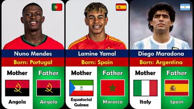  ریشه خانوادگی ستارگان بزرگ دنیای فوتبال؛ با حضور زیدان، مارادونا، یامال، امباپه و هالند